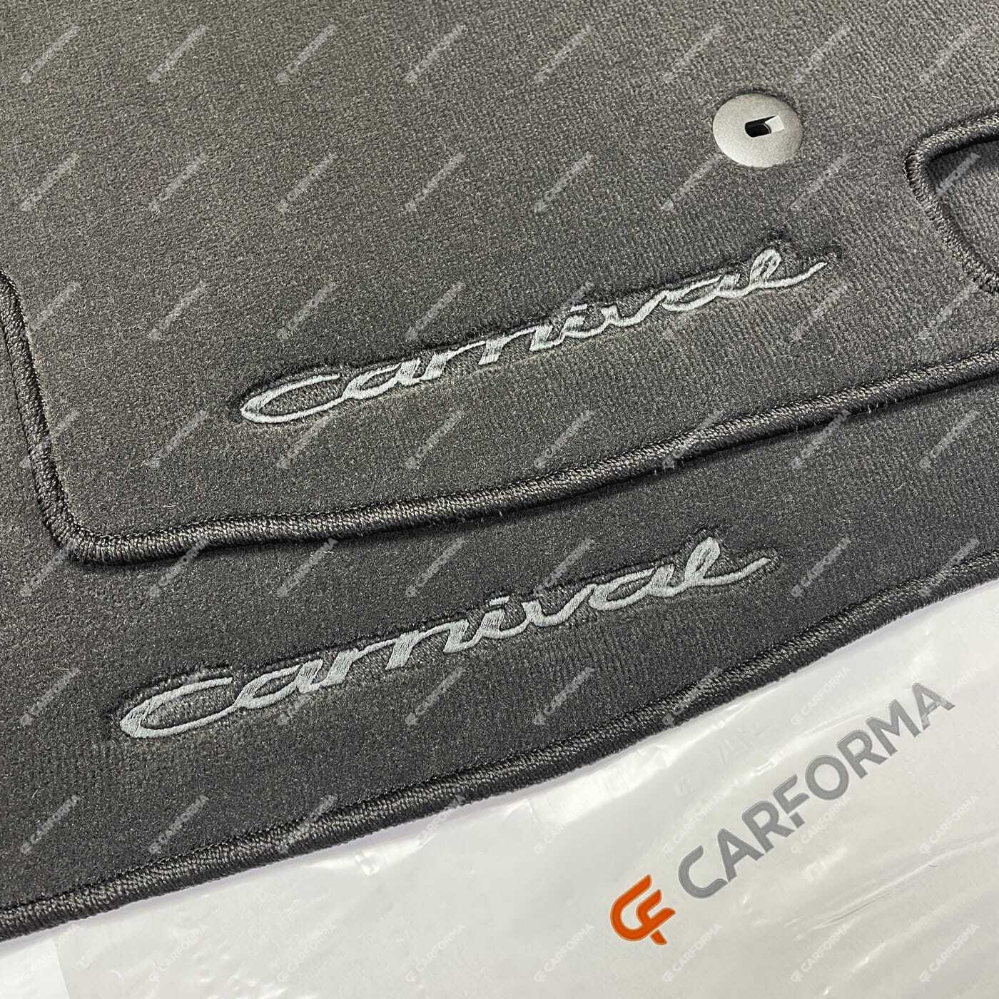 Коврики на KIA Carnival III 7 мест 2014 - 2021 в Томске Коврики на KIA Carnival III 7 мест 2014 - 2021 в Томске