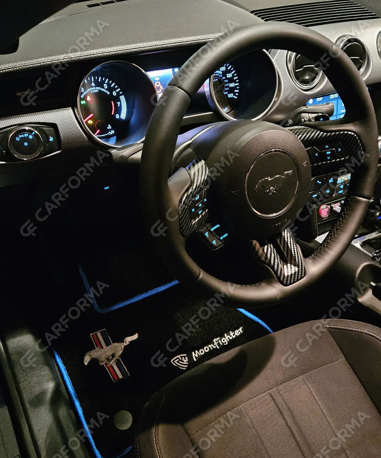 Ворсовые коврики на Ford Mustang VI 2013&nbsp;-&nbsp;2023 в Томске