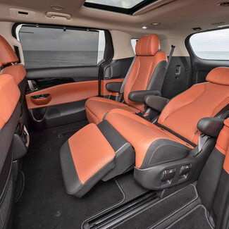 Коврики на KIA Carnival IV 7 мест с оттоманками 2020 - 2025 в Томске